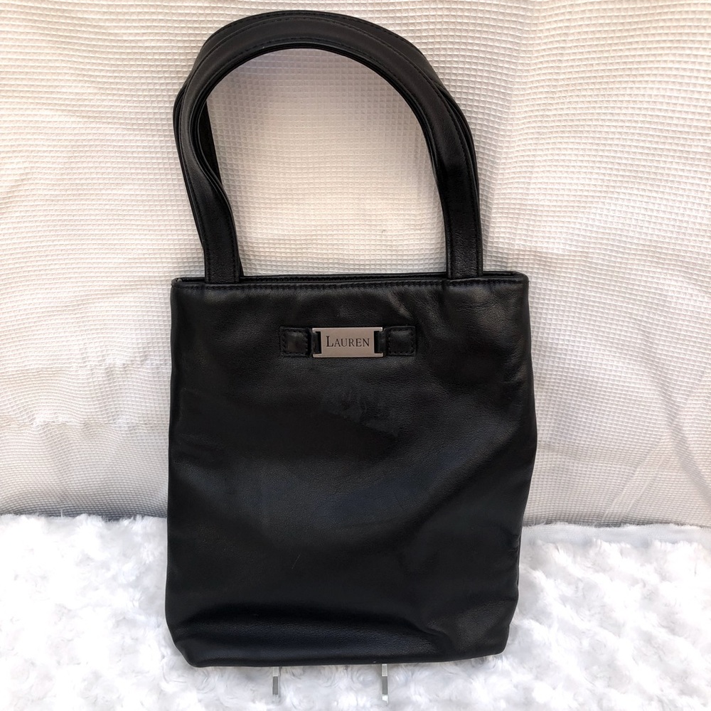 Lauren Small Black Leather Handbag